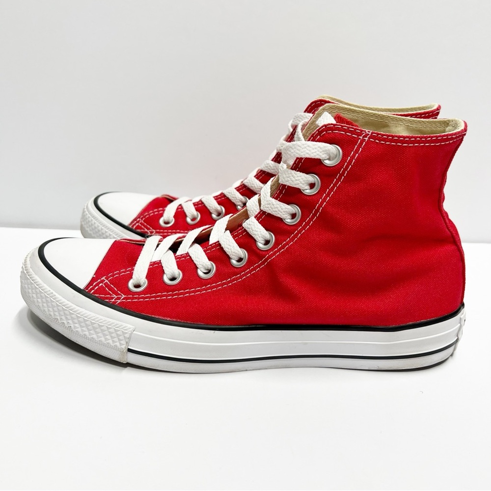 Converse Chuck Taylor All Star Hi Red High Top Shoes
size Men’s 6.5 Women 8.5 - Picture 4 of 13